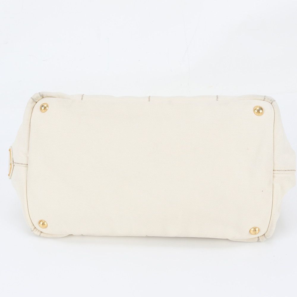 Prada Canapa Triangle Logo Tote Bag Shoulder — view 6