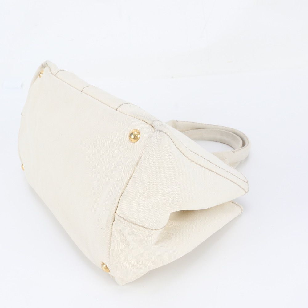 Prada Canapa Triangle Logo Tote Bag Shoulder — view 5