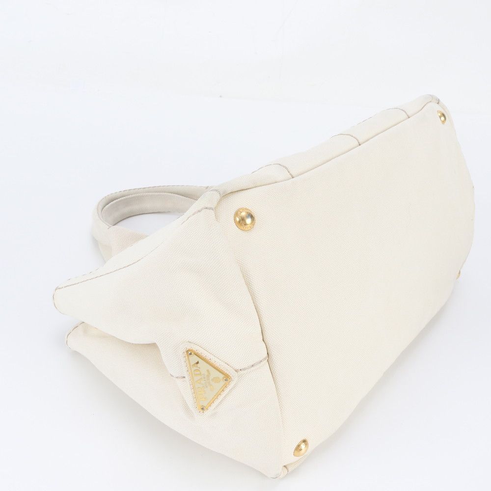 Prada Canapa Triangle Logo Tote Bag Shoulder — view 4
