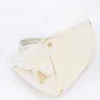 Prada Canapa Triangle Logo Tote Bag Shoulder — view 4