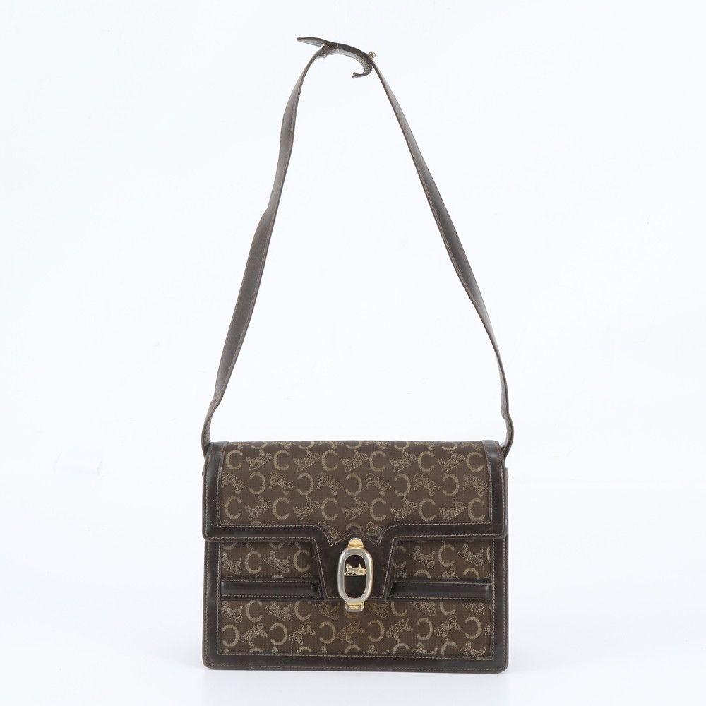 Celine Vintage Sulky Carriage 2-Way Shoulder Bag Hand Leather