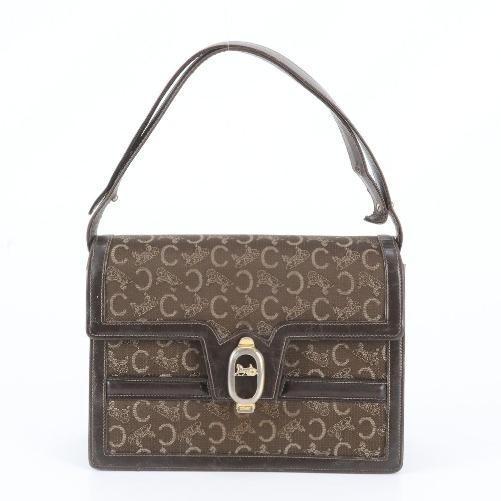 Celine Vintage Sulky Carriage 2-Way Shoulder Bag Hand Leather — view 2