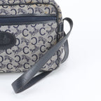 Celine Sulky Canvas Leather Shoulder Bag Navy — view 2