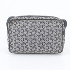 Celine Sulky Canvas Leather Shoulder Bag Navy — view 3