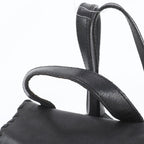 Prada Tessuto Nylon Triangle Logo Studded Leather Backpack — view 2