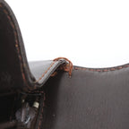 Gucci Vintage Sherry Line Leather Shoulder Bag Brown — view 7