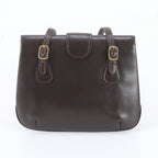 Gucci Vintage Sherry Line Leather Shoulder Bag Brown — view 3