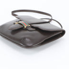 Gucci Vintage Sherry Line Leather Shoulder Bag Brown — view 4