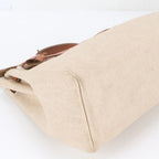 Hermes Herbag MM Replacement with Toile H Leather 2-Way Tote Bag — view 4