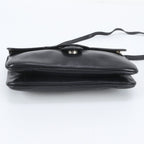 Celine Vintage Leather Shoulder Bag Crossbody Hand Black — view 5