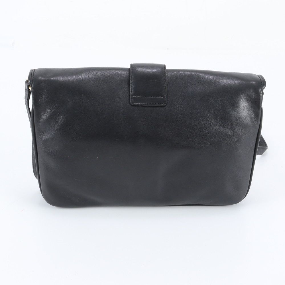 Celine Vintage Leather Shoulder Bag Crossbody Hand Black — view 3