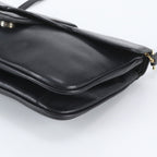Celine Vintage Leather Shoulder Bag Crossbody Hand Black — view 4