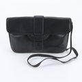 Celine Vintage Leather Shoulder Bag Crossbody Hand Black