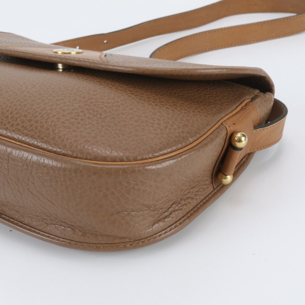 Dior Vintage Leather Shoulder Bag Hand Brown — view 4
