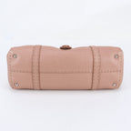 Fendi Selleria Linda Leather Shoulder Bag Tote Hand Pink — view 5