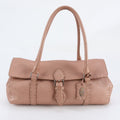 Fendi Selleria Linda Leather Shoulder Bag Tote Hand Pink