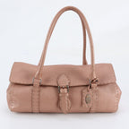 Fendi Selleria Linda Leather Shoulder Bag Tote Hand Pink