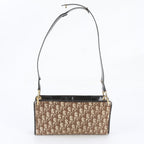 Dior Vintage Trotter Canvas Leather Shoulder Bag — view 3