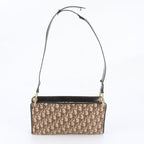Dior Vintage Trotter Canvas Leather Shoulder Bag