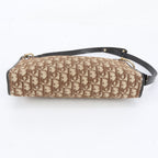Dior Vintage Trotter Canvas Leather Shoulder Bag — view 5