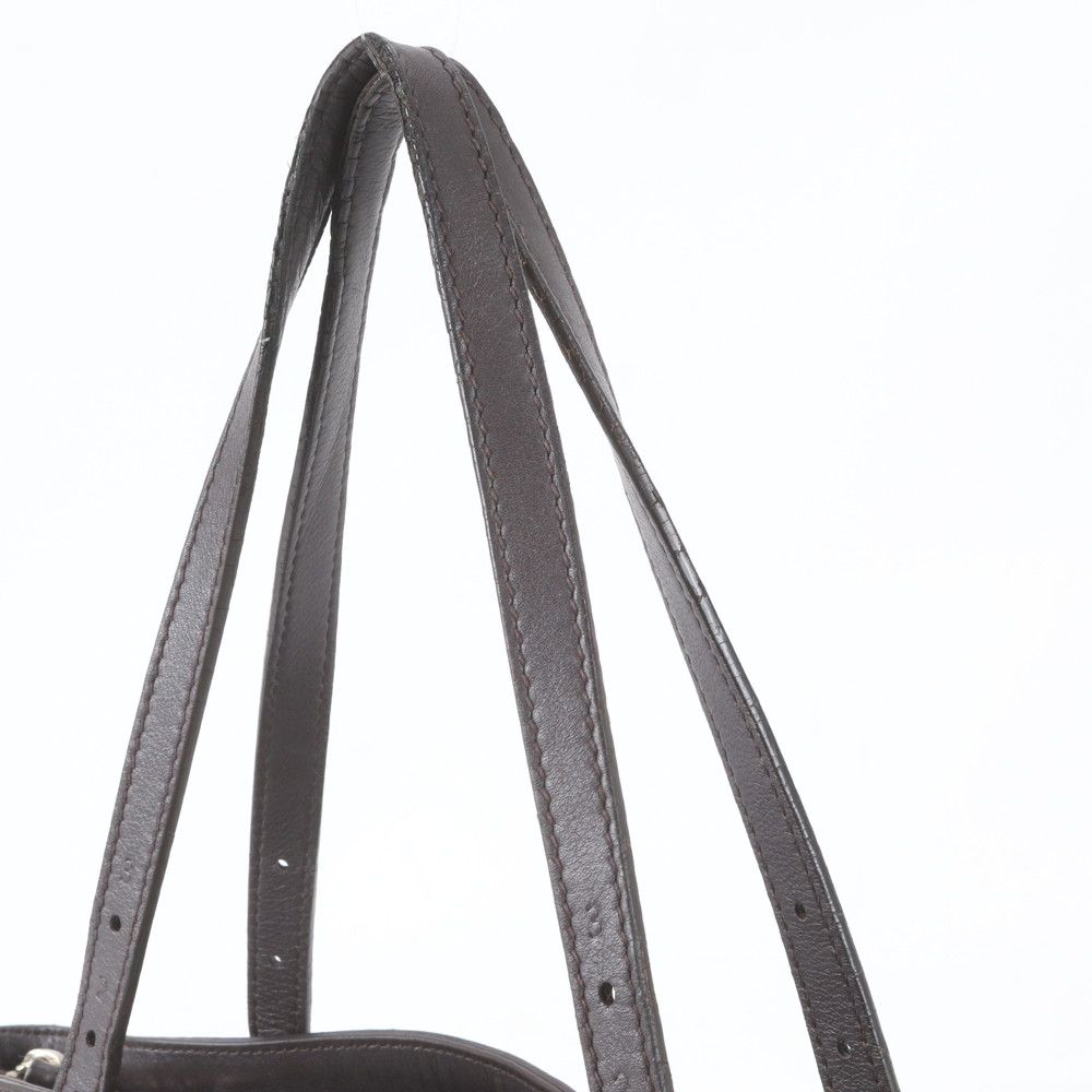 Gucci GG Supreme Leather Tote Bag Shoulder Hand Brown — view 2
