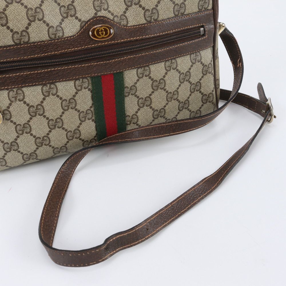 Gucci GG Supreme Sherry Line Leather Shoulder Bag — view 2
