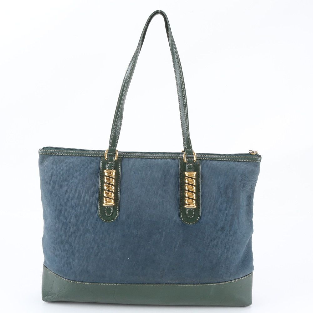Loewe Velazquez Leather Tote Bag Shoulder Handle — view 3