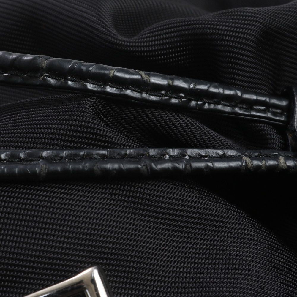 Gucci 5 Leather Nylon Backpack Shoulder Bag — view 8