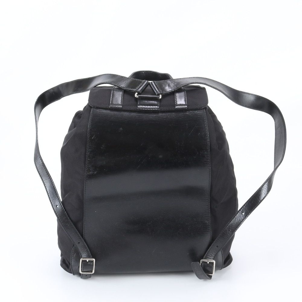 Gucci 5 Leather Nylon Backpack Shoulder Bag — view 3