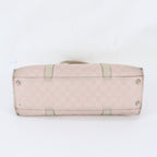 Gucci GG Canvas Leather Tote Bag Shoulder Handle — view 6