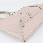 Gucci GG Canvas Leather Tote Bag Shoulder Handle — view 4