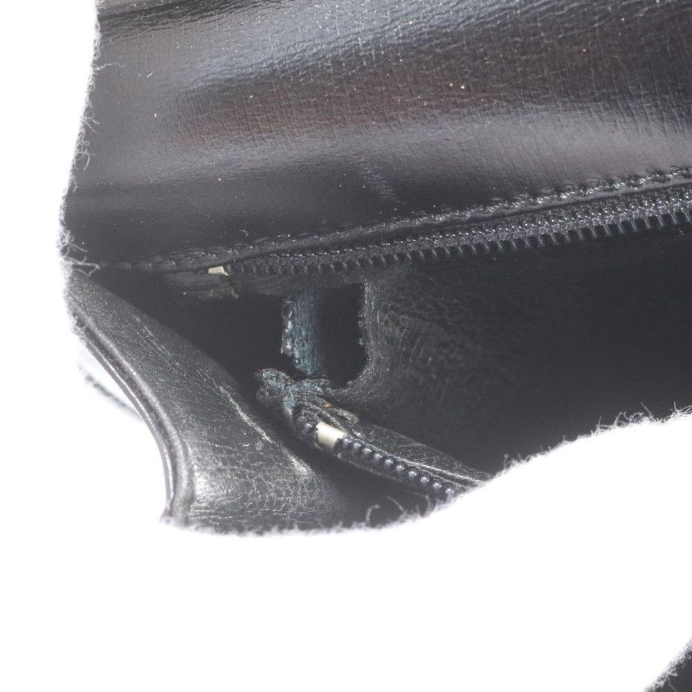 Dior Vintage Leather Shoulder Bag Crossbody Black — view 8