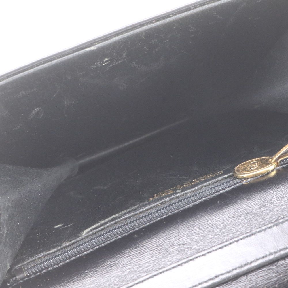 Dior Vintage Leather Shoulder Bag Crossbody Black — view 7