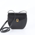 Dior Vintage Leather Shoulder Bag Crossbody Black