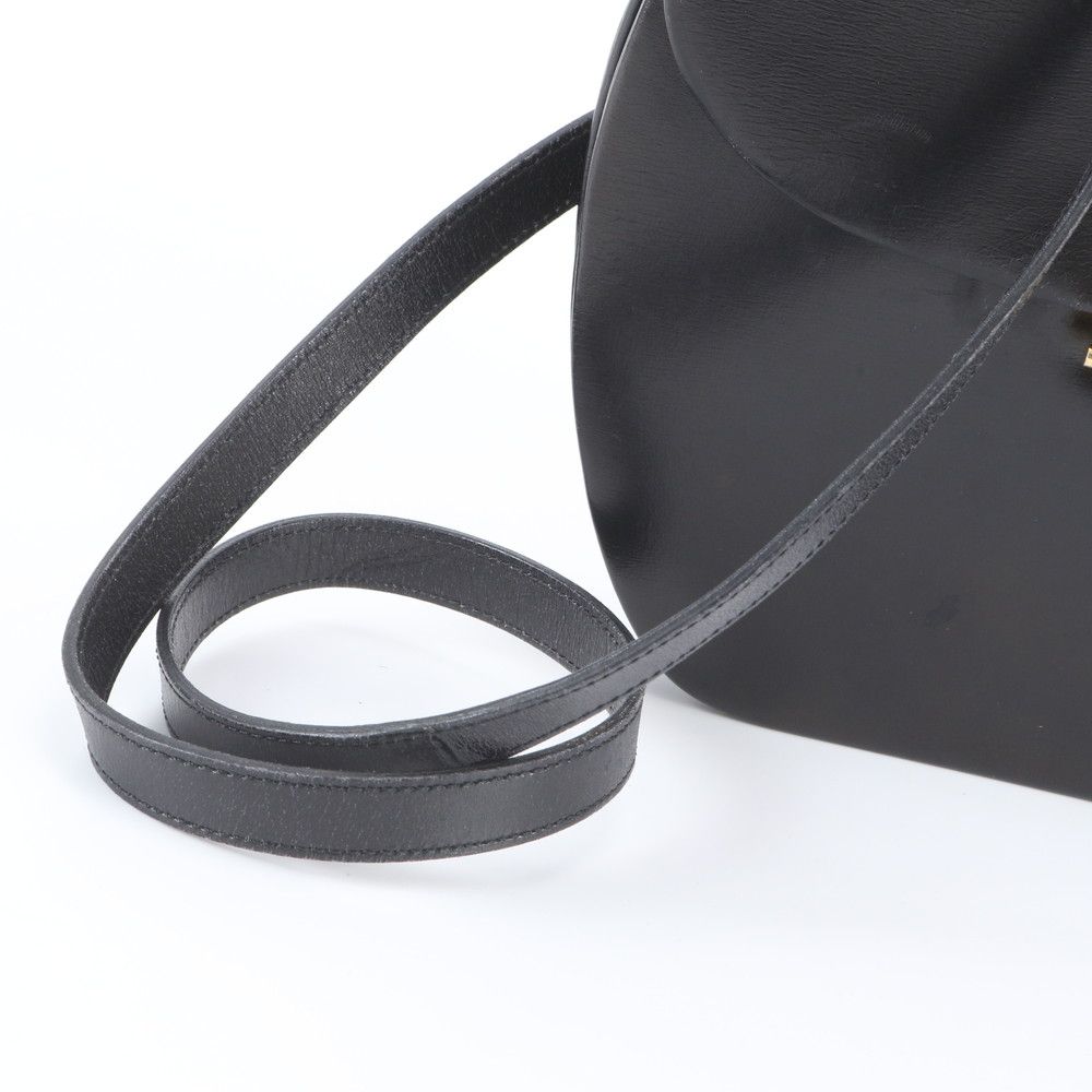 Dior Vintage Leather Shoulder Bag Crossbody Black — view 2