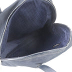 Gucci Leather Canvas Shoulder Bag Hand Navy — view 7