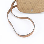 Dior Vintage Honeycomb Pattern Canvas Leather Shoulder Bag — view 2