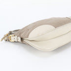 Prada Leather Canvas Shoulder Bag — view 5
