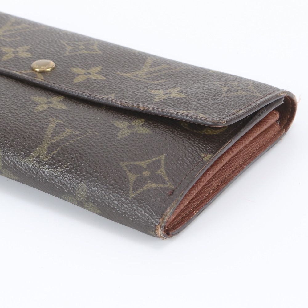 Louis Vuitton Monogram Portefeuille Sarah Leather Wallet — view 3