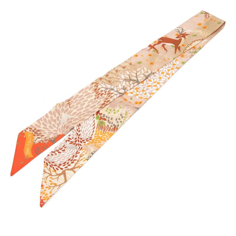 Hermes Twilly Dans Un Jardin Anglais in the English Garden Scarf Multicolor Silk