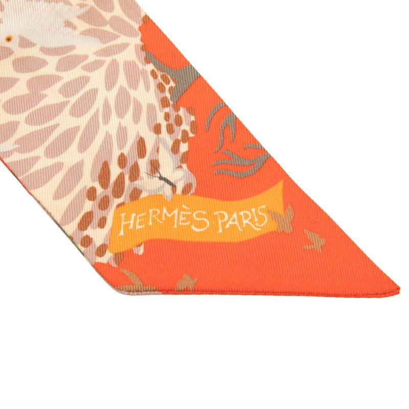 Hermes Twilly Dans Un Jardin Anglais in the English Garden Scarf Multicolor Silk — view 4