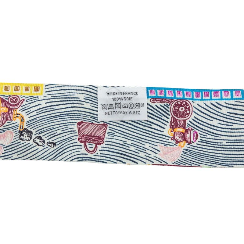 Hermes Twilly Super Silk Quest Scarf Multicolor — view 4