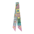Hermes Twilly Super Silk Quest Scarf Multicolor