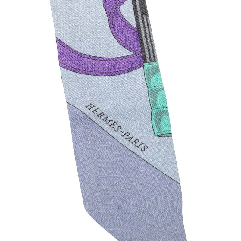 Hermes Twilly Eperon D'or Apron Scarf Multicolor Silk — view 5