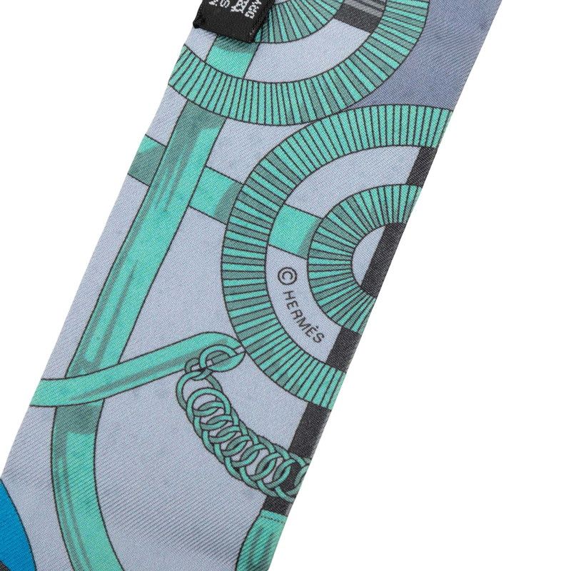Hermes Twilly Eperon D'or Apron Scarf Multicolor Silk — view 3