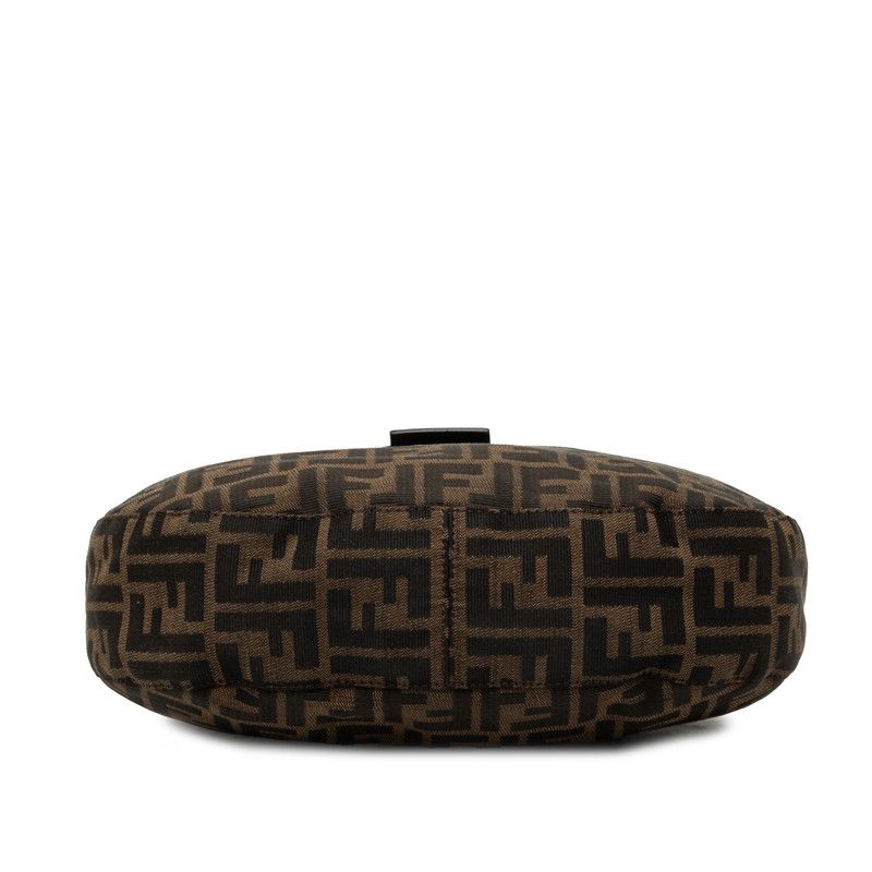 Fendi Zucca Tote Shoulder Bag Brown Canvas Leather — view 3