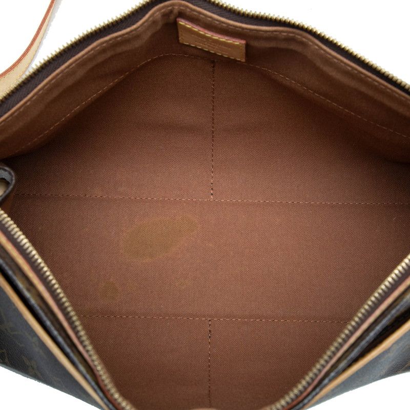 Louis Vuitton Monogram Popincourt Long Crossbody Shoulder Bag Brown Leather — view 4