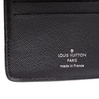 Louis Vuitton Epi Portefeuille Multiple Bifold Wallet Billfold Noir Black — view 5