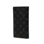 Louis Vuitton Monogram Eclipse Portefeuille Brazza Wallet Gray Leather — view 2