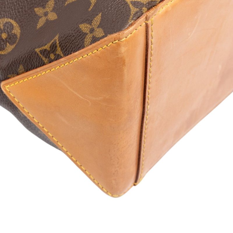 Louis Vuitton Monogram Cabas Piano Tote Shoulder Bag Brown Leather — view 5